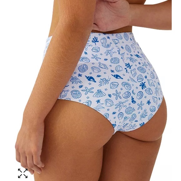 Australian Cotton On white & blue shell bikini - Picture 9 of 9